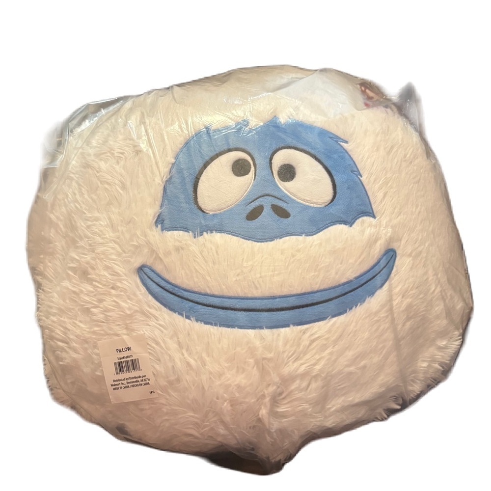 Rudolph Red Nosed Reindeer Bumble Plush Throw Pillow Large NEW Christmas Fuzzy